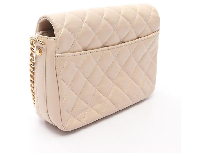 Timeless Borsa a mano in pelle matelassé Chanel Beige - vista 2