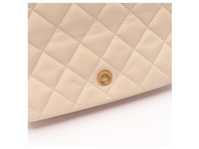 Timeless Borsa a mano in pelle matelassé Chanel Beige - vista 6
