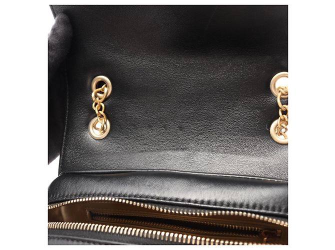 Zaino/Borsa Chanel Matelassé Square Chain Nero - vista 8