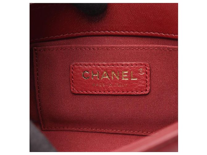 Borsa a tracolla Chanel Matelassé Small in Bordeaux Bordò - vista 4