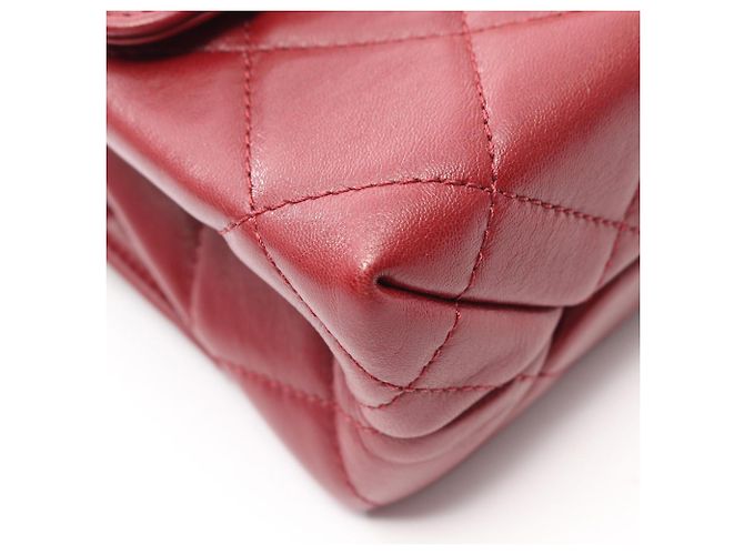 Borsa a tracolla Chanel Matelassé Small in Bordeaux Bordò - vista 9
