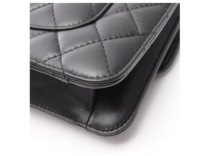 Chanel Matelassé Small Flap 2-Way Schultertasche Schwarz - Ansicht 8