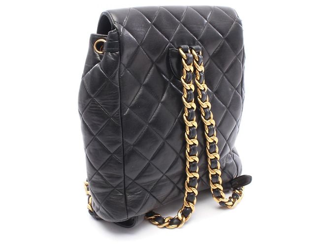 Zaino/Borsa Chanel Matelassé Turnlock Chain Nero - vista 2