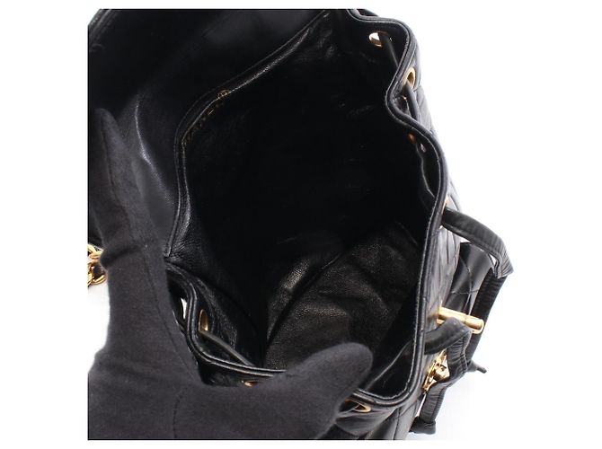 Zaino/Borsa Chanel Matelassé Turnlock Chain Nero - vista 3
