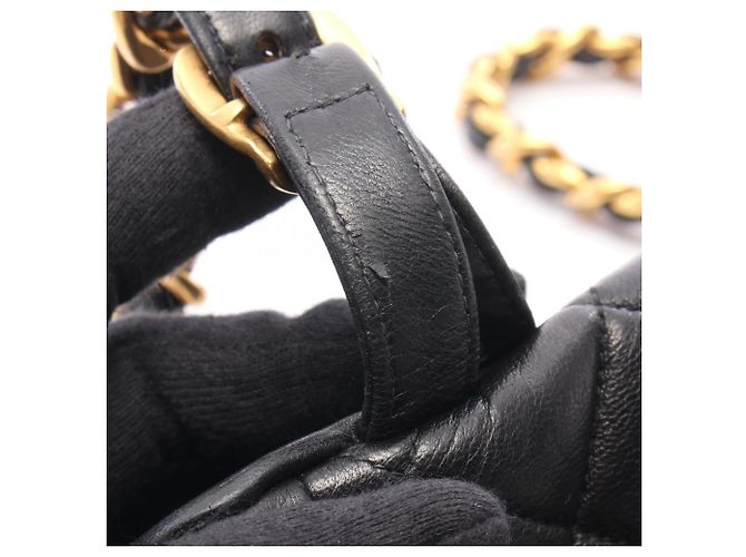 Zaino/Borsa Chanel Matelassé Turnlock Chain Nero - vista 6