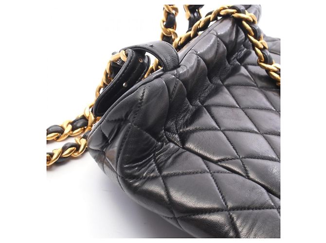 Zaino/Borsa Chanel Matelassé Turnlock Chain Nero - vista 7