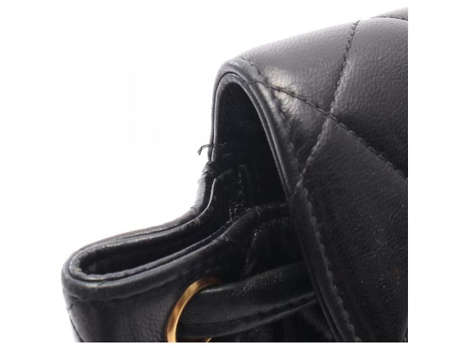 Zaino/Borsa Chanel Matelassé Turnlock Chain Nero - vista 8