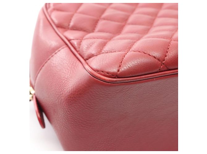Borsa a tracolla 2-way con manico Chanel Matelassé Rosso - vista 11