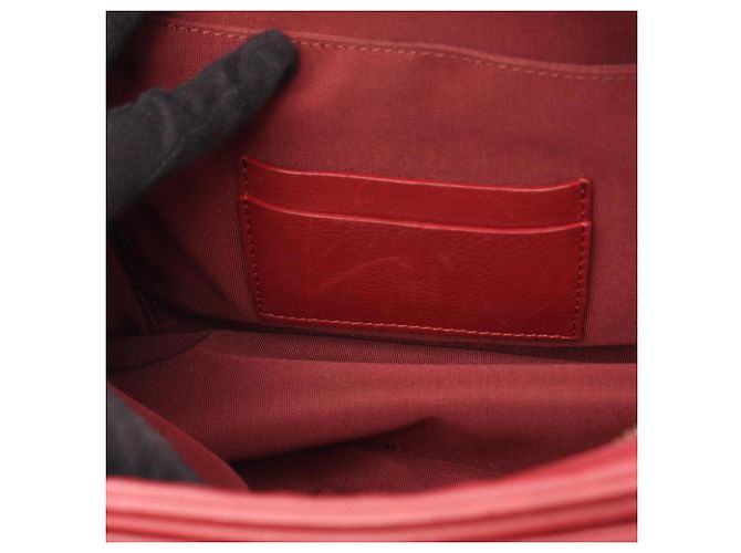 Borsa a tracolla 2-way con manico Chanel Matelassé Rosso - vista 6