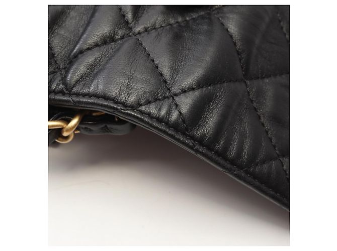 Borsa Chanel Matelassé con manico e tracolla Nero - vista 8