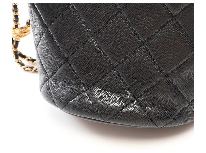 Timeless Borsa a secchiello Chanel Matelassé con coulisse Nero - vista 8