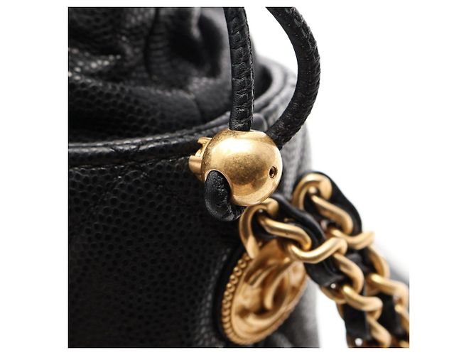 Timeless Borsa a secchiello Chanel Matelassé con coulisse Nero - vista 9