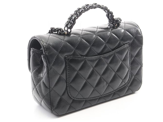 Borsa a tracolla 2-way con manico Chanel Matelassé Nero - vista 2