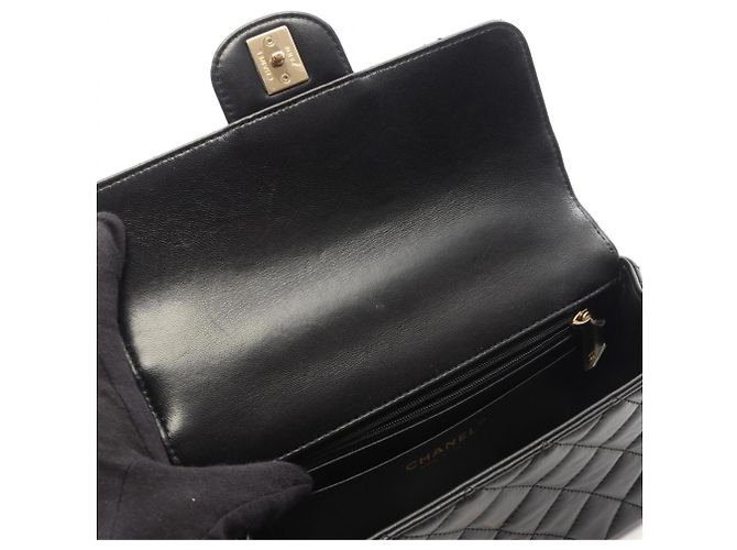 Borsa a tracolla 2-way con manico Chanel Matelassé Nero - vista 6