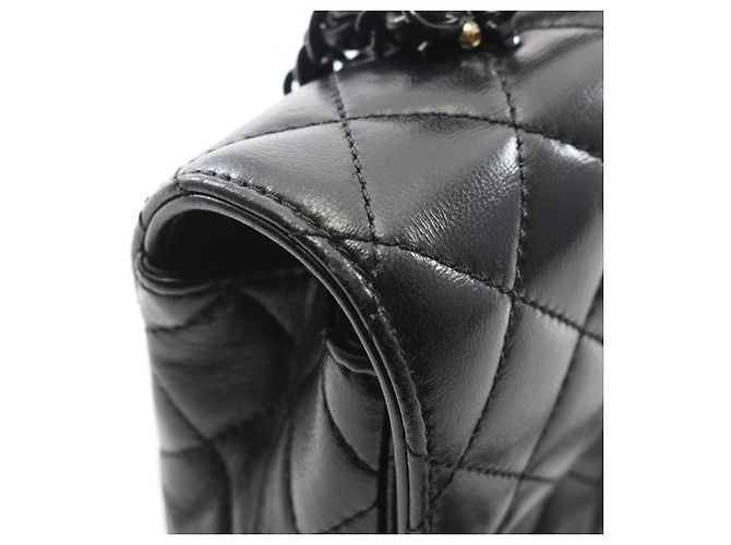 Borsa a tracolla 2-way con manico Chanel Matelassé Nero - vista 9