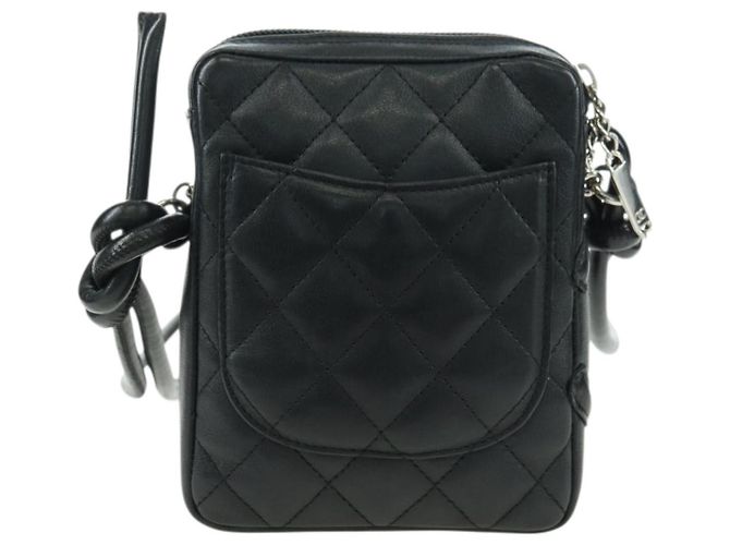Borsa a tracolla Chanel Cambon in pelle trapuntata Nero - vista 2