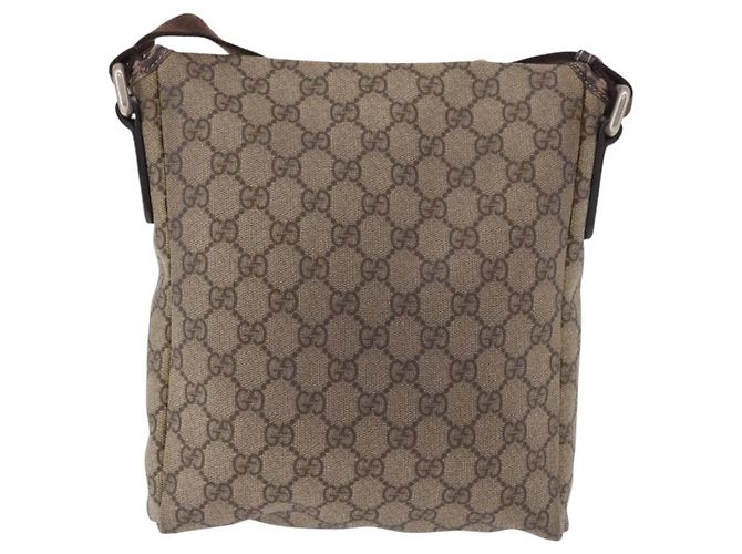 Gucci Flap Messenger GG Coated Canvas Small Beige - vista 2