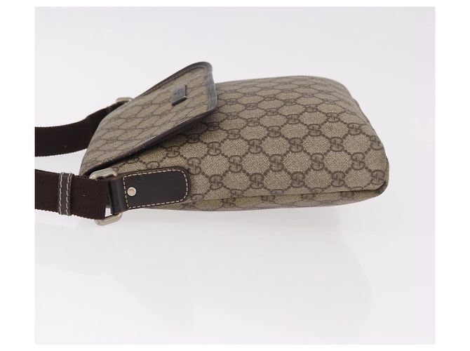 Gucci Flap Messenger GG Coated Canvas Small Beige - vista 4