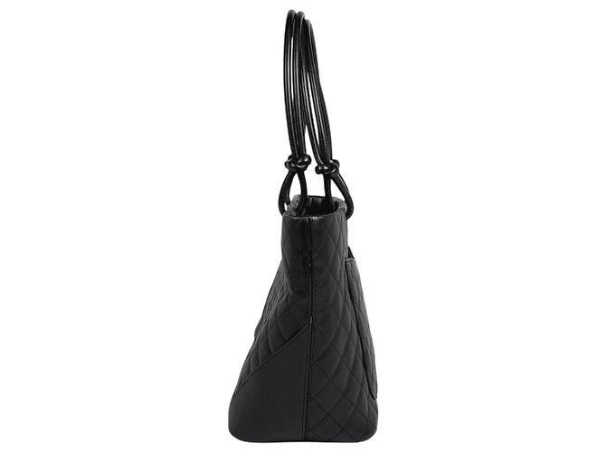 Borsa Tote Large Chanel Cambon Line Nero - vista 2
