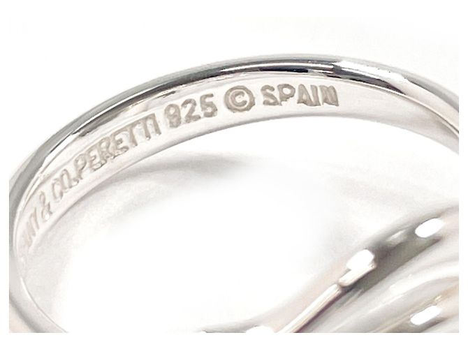 Tiffany & Co. Elsa Peretti Freeform Teardrop Ring Silber - Ansicht 4