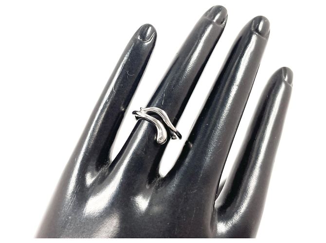 Tiffany & Co. Elsa Peretti Freeform Teardrop Ring Silber - Ansicht 7