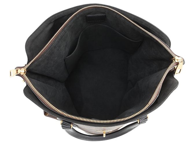 Louis Vuitton Monogram Flower Zipped Tote MM M44347 Nero - vista 6
