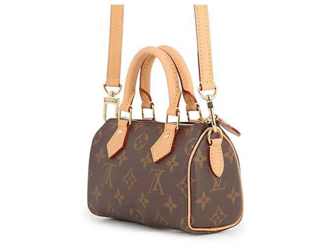 Bolso Louis Vuitton Monogram Nano Speedy Castaño - vista 2