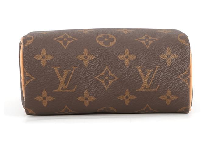 Bolso Louis Vuitton Monogram Nano Speedy Castaño - vista 3