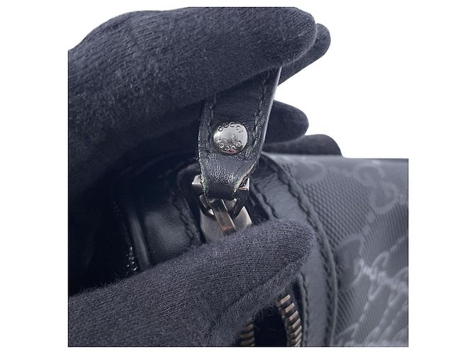 Borsa Gucci GG Imprimé Black Nero - vista 8