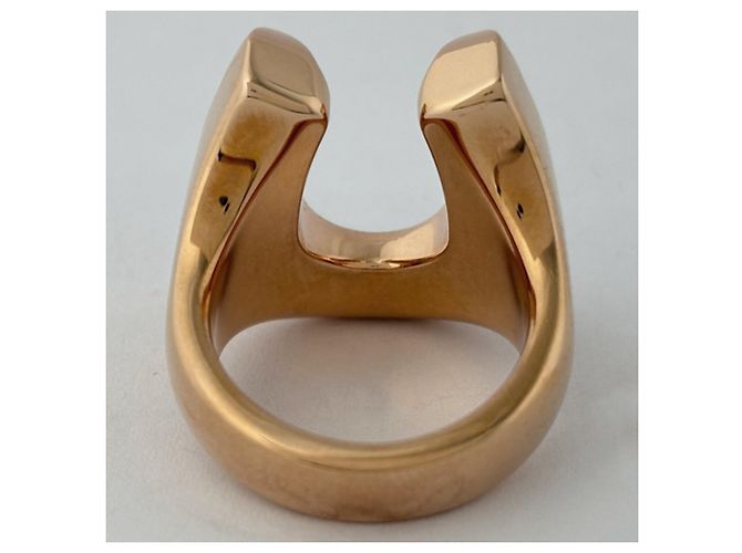 Hermès Hermes Jochetto Ring in Pink Gold GP und Schwarz - Ansicht 4