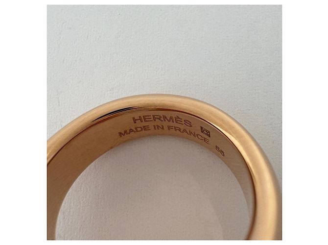 Hermès Hermes Jochetto Ring in Pink Gold GP und Schwarz - Ansicht 5