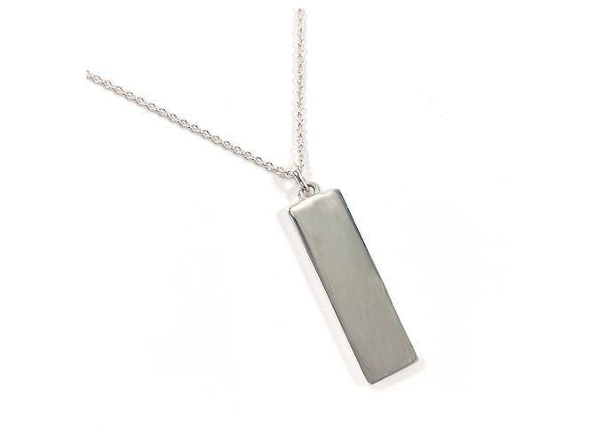 Tiffany & Co Collana Tiffany Atlas Bar Argento - vista 2