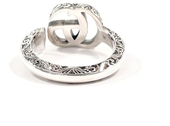 GUCCI Double G Key Motif Ring Silber - vista 2