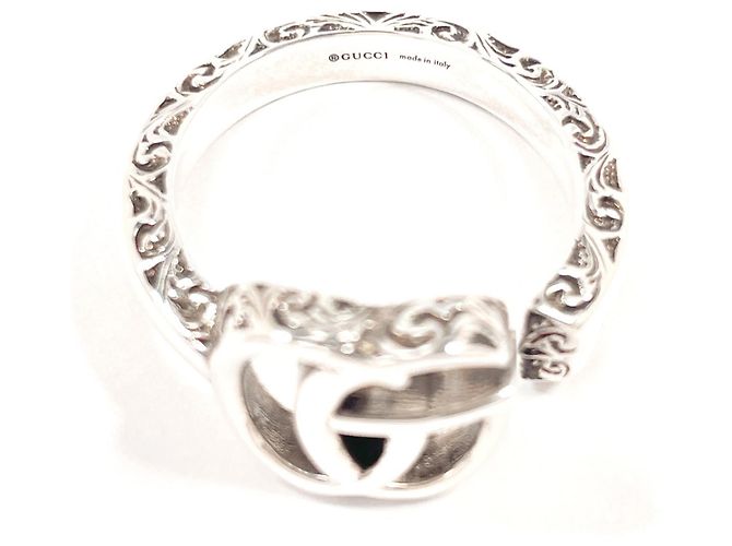 GUCCI Double G Key Motif Ring Silber - vista 3