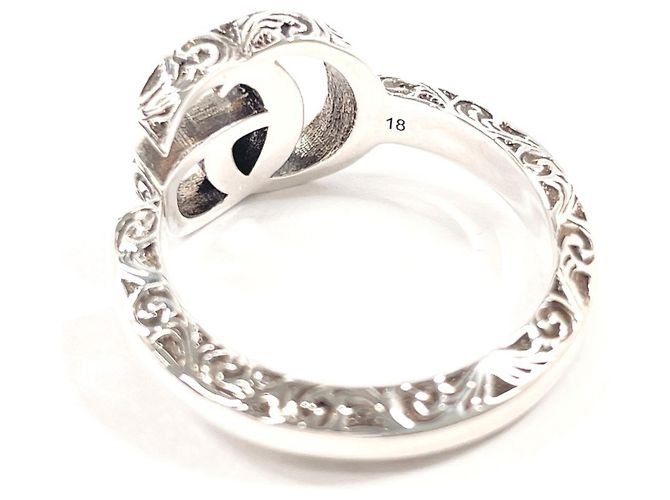 GUCCI Double G Key Motif Ring Silber - vista 5