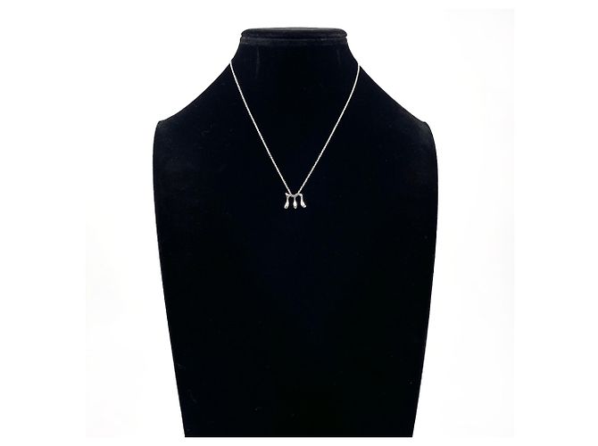 Collana lettera M Alphabet di Tiffany & Co. di Elsa Peretti Argento - vista 6
