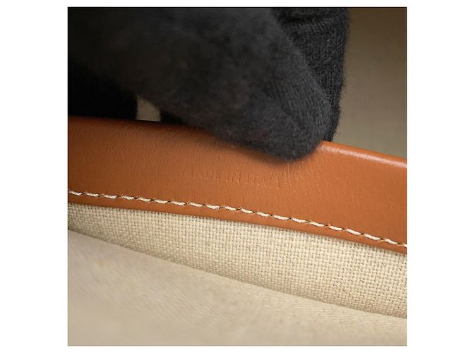 Céline Borsa Celine Cabas Thais Small Nero Bianco - vista 16