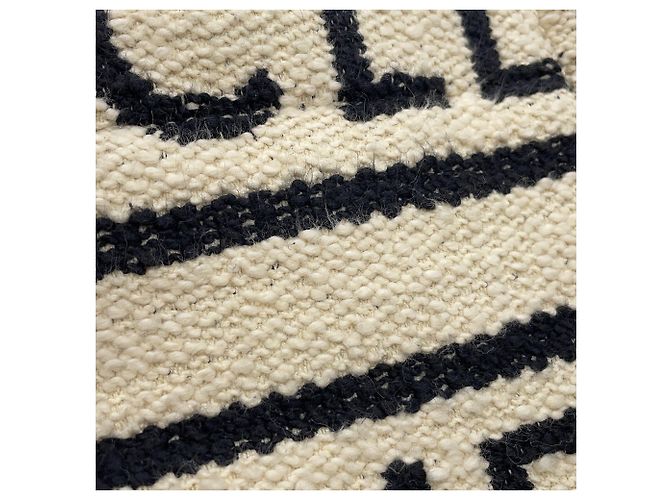 Céline Borsa Celine Cabas Thais Small Nero Bianco - vista 9