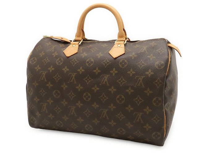 Borsa Louis Vuitton Monogram Speedy 35 Marrone - vista 2