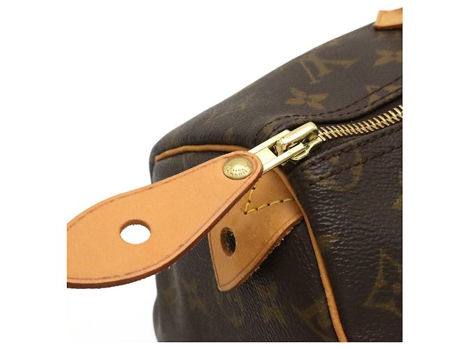 Borsa Louis Vuitton Monogram Speedy 35 Marrone - vista 5