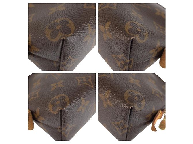 Pochette cosmetica Monogram Louis Vuitton Marrone - vista 3