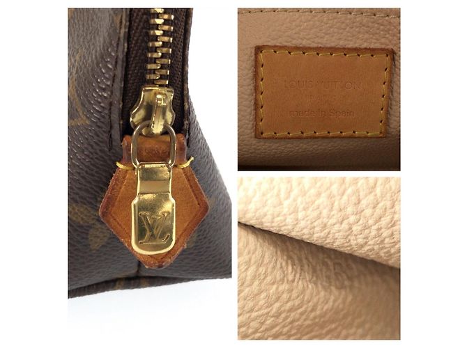Pochette cosmetica Monogram Louis Vuitton Marrone - vista 4