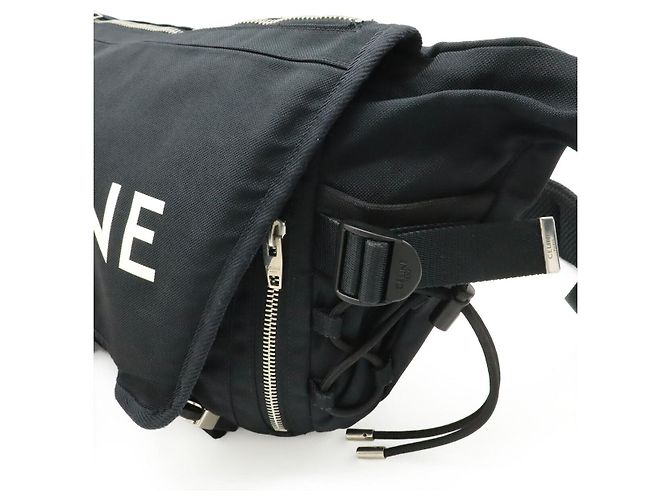 Céline Borsa Messenger da Trekking in Nylon Medium Celine Nero - vista 4