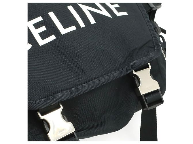 Céline Borsa Messenger da Trekking in Nylon Medium Celine Nero - vista 9