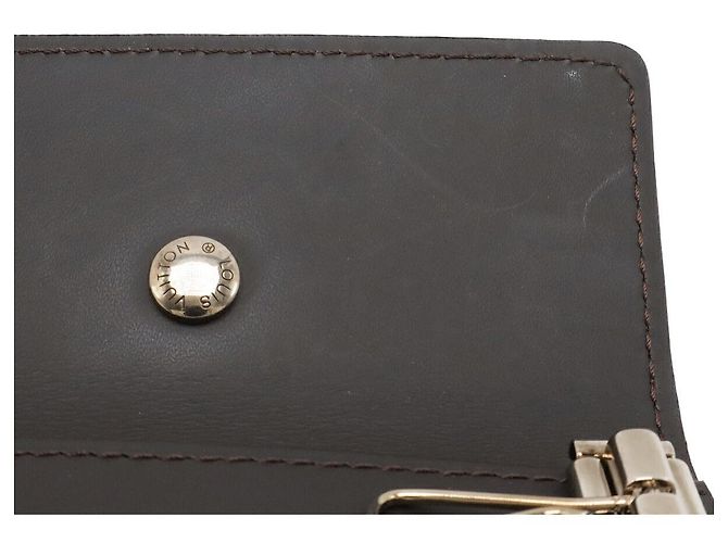 Porta llaves Monogram Glace Louis Vuitton Castaño - vista 7