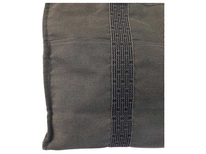 Hermès Hermes Herline GM Tote Bag Polyamid Polyester Grau - Ansicht 5