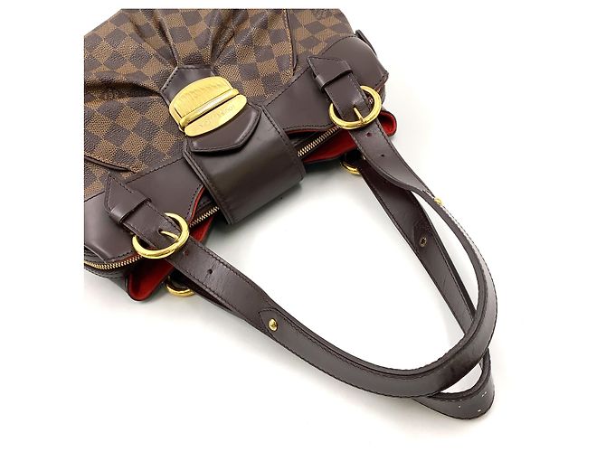 Borsa Louis Vuitton Sistina PM Damier Marrone - vista 10