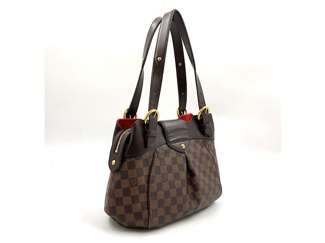 Borsa Louis Vuitton Sistina PM Damier Marrone - vista 2