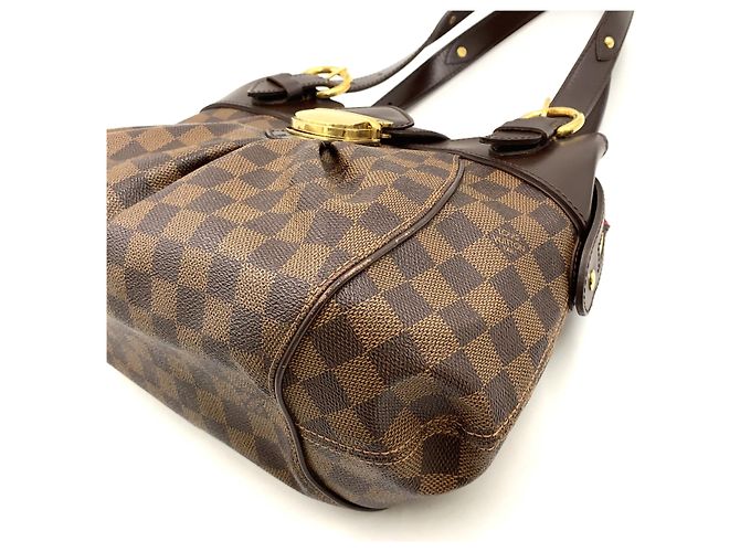 Borsa Louis Vuitton Sistina PM Damier Marrone - vista 8