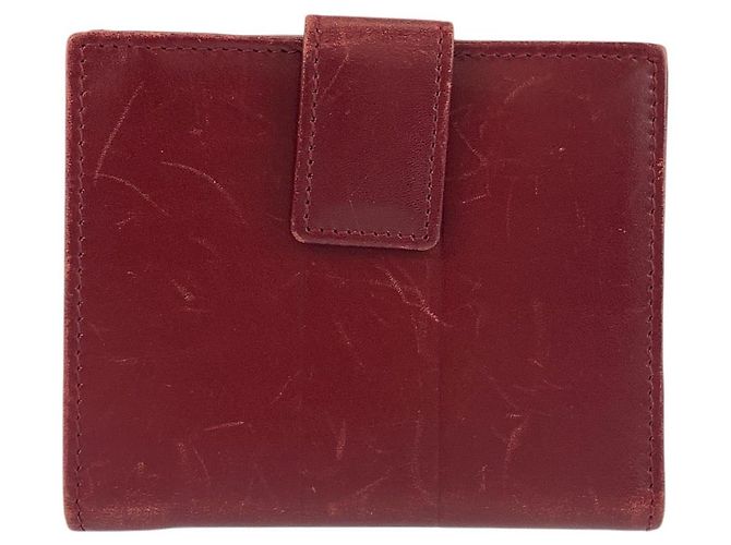 Cartera compacta de cuero Gucci Roja - vista 2